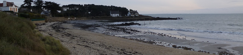 La plage de Kervillen à La Trinité-sur-Mer