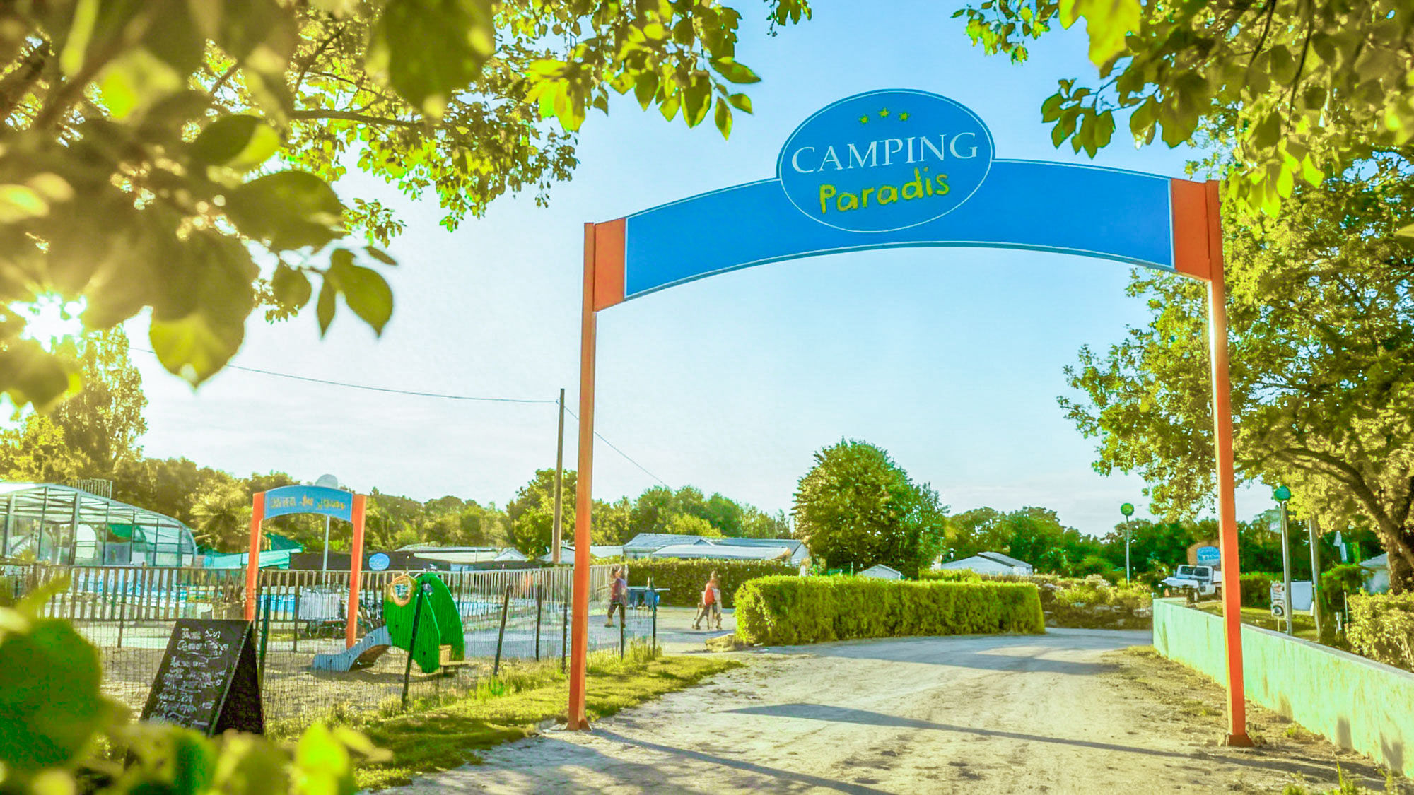 Entrée camping paradis de rhuys