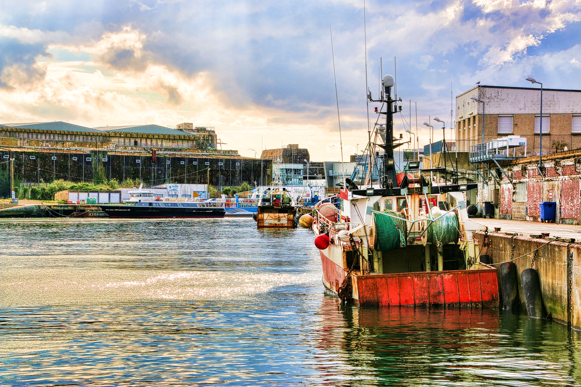 Lorient ville tournée océan bateau