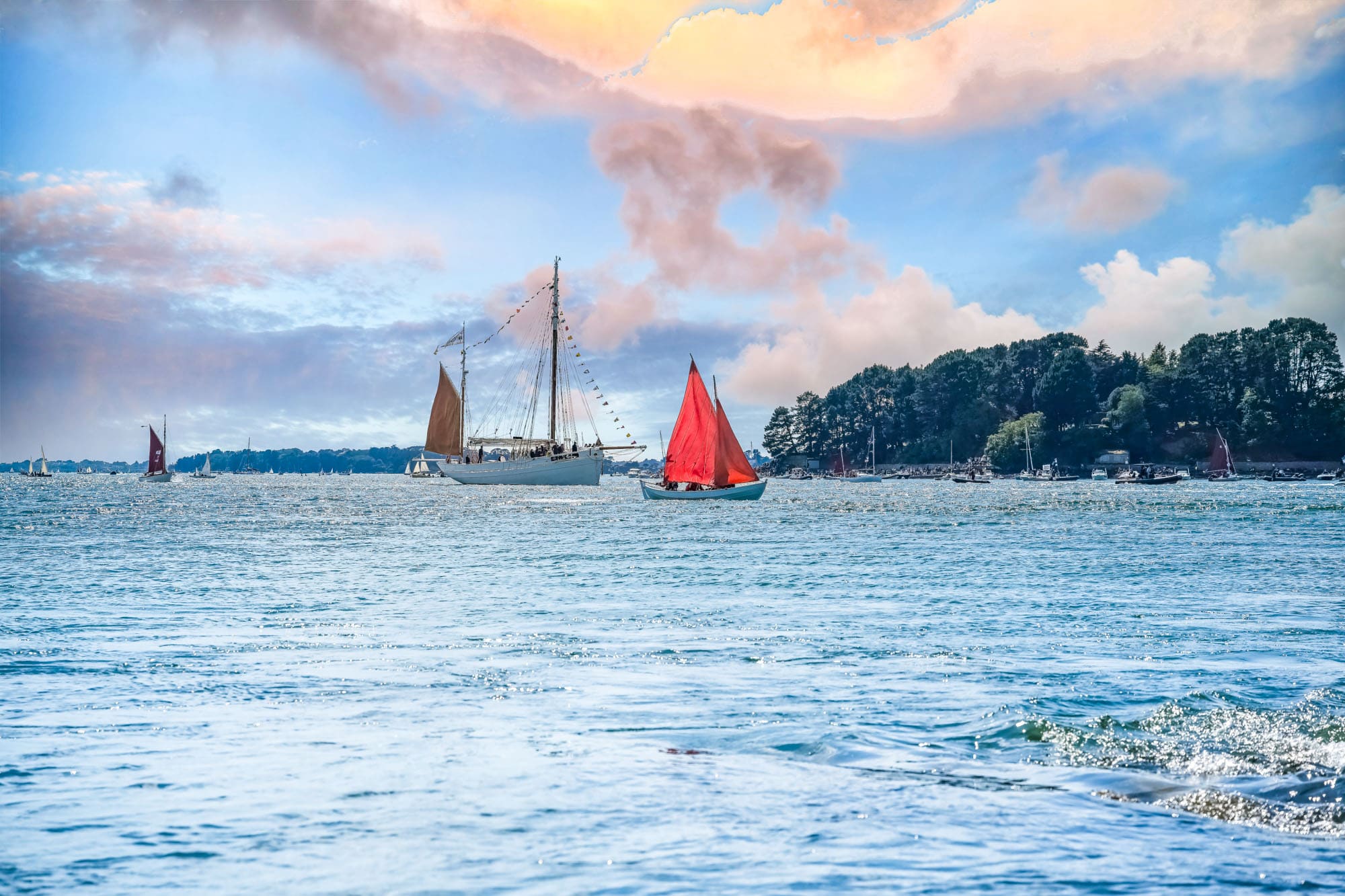 camping rhuys île arz morbihan venir bateau