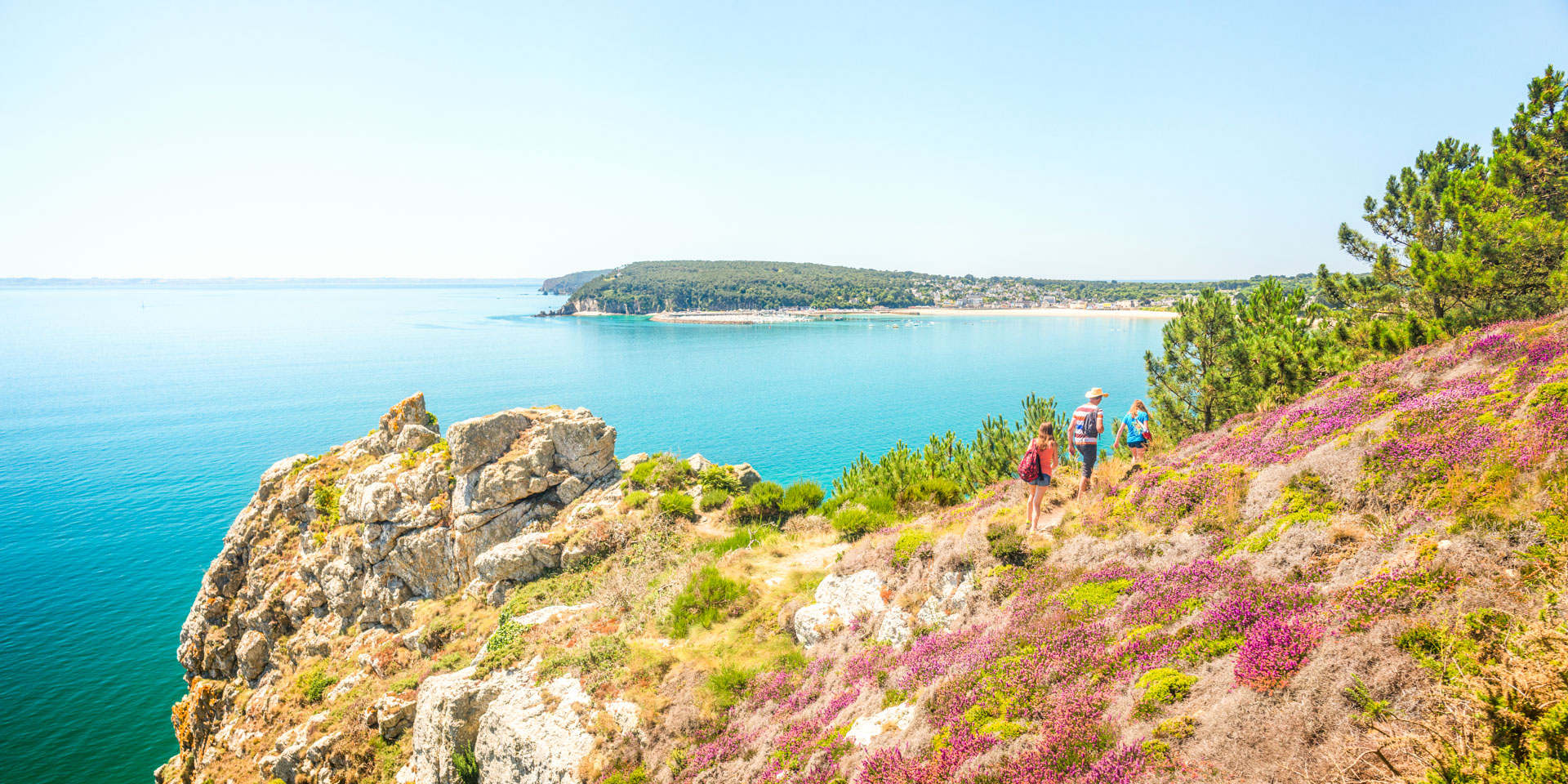 randonnée belle île crozon fleurie